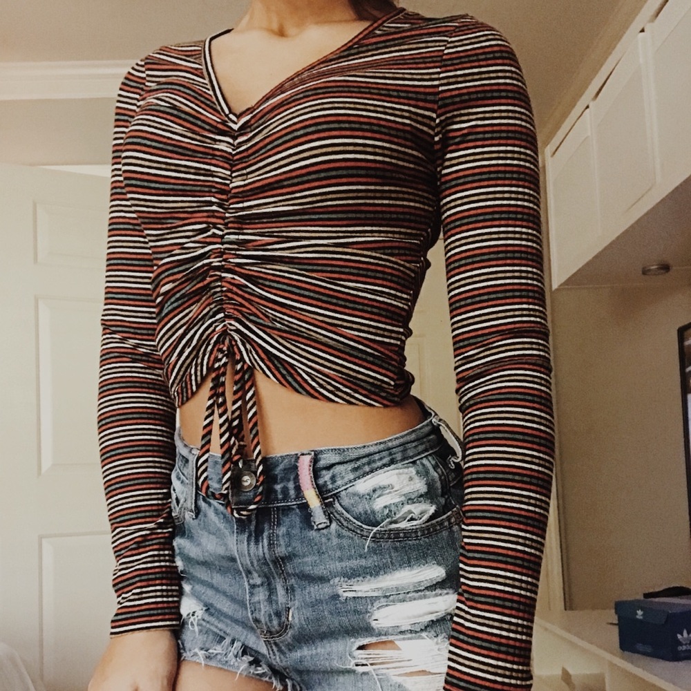 colorful crop top